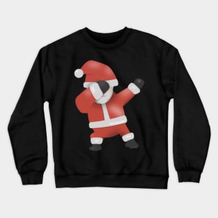 Dabbing Shirt Funny Dabbing Santa Christmas Shirt Crewneck Sweatshirt